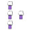 4Pièces Ceinture - Infirmière Violet Durable Et 6