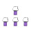 4Pièces Ceinture - Infirmière Violet Durable Et 5