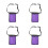 4Pièces Ceinture - Infirmière Violet Durable Et 8