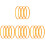 16Pièces Courroies Accessoires Orange 10