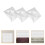 6Pièces Panneaux PVC 3D Décor Mariage 11
