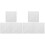 6Pièces Panneaux PVC 3D Décor Mariage 4