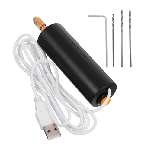 2 Pcs Usb Charging Rotary Tool Hand Electric Drill For Diy