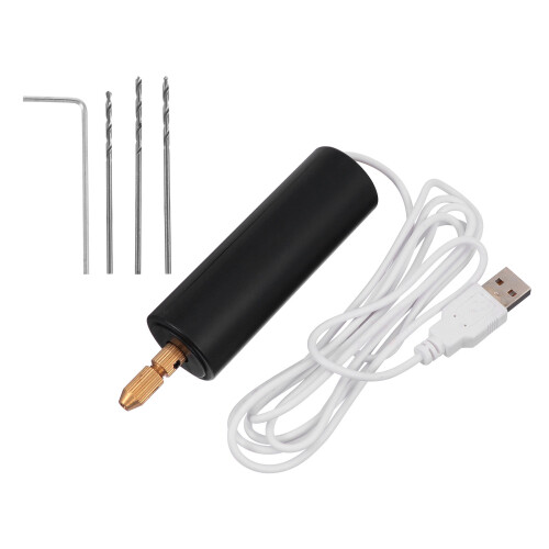 2 Pcs Usb Charging Rotary Tool Hand Electric Drill For Diy 1