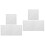 6Pièces Panneaux PVC 3D Décor Mariage 6