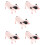 5pcs Realistic Simulation Pig Model Plastic Animal Figure 10