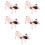 5pcs Realistic Simulation Pig Model Plastic Animal Figure 9