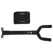 2Pcs Guitar Wall Mount Hooks Black Metal Holder for Violin Ukulele