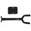 2Pcs Black Metal Guitar Wall Hanger Hook Durable 1