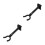 2Pcs Black Metal Guitar Wall Hanger Hook Durable 9