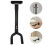 2Pcs Black Metal Guitar Wall Hanger Hook Durable 11