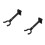 2Pcs Black Metal Guitar Wall Hanger Hook Durable 4