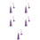 5Pcs Multi-Color Polyester Tassel Pendant for DIY Craft Making 9