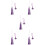 5Pcs Multi-Color Polyester Tassel Pendant for DIY Craft Making 10