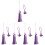 5Pcs Multi-Color Polyester Tassel Pendant for DIY Craft Making 7