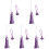 5Pcs Multi-Color Polyester Tassel Pendant for DIY Craft Making 4
