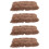 4Pcs Coffee Pet Blanket Warm Sleeping Mat for Small Dogs 10