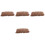 4Pcs Coffee Pet Blanket Warm Sleeping Mat for Small Dogs 5