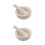 2Sets White Ceramic Mortar Pestle Set Manual Spice Grinder for Home 7
