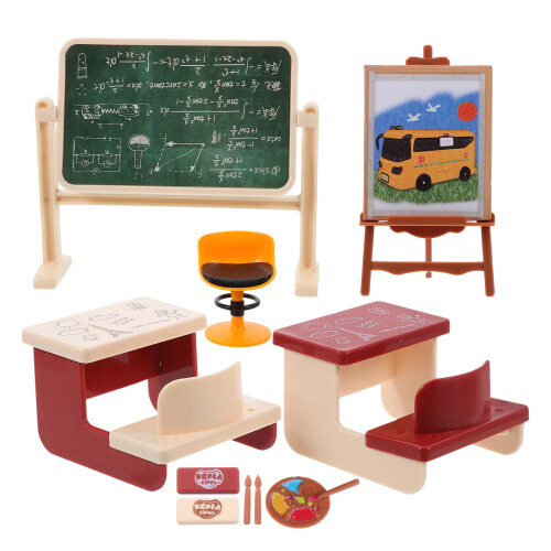 2 Sets Desktop Mini House Decor Chalkboard