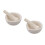 2Sets White Ceramic Mortar Pestle Set Manual Spice Grinder for Home 4