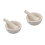 2Sets White Ceramic Mortar Pestle Set Manual Spice Grinder for Home 8