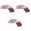 12Paquets Feuille D'aluminium Colorée Robuste Pour 3