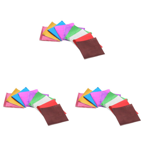 12Paquets Feuille D'aluminium Colorée Robuste Pour 1