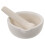 2Sets White Ceramic Mortar Pestle Set Manual Spice Grinder for Home 2