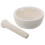 2Sets White Ceramic Mortar Pestle Set Manual Spice Grinder for Home 3