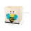 2Pcs Beige Cartoon Pattern Clothes Storage Box Foldable Cube Organizer 2
