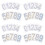 10Sets Reflective Mailbox Numbers Stickers PVC Durable Assorted Colors 1