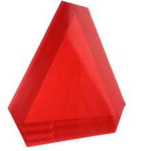 3Pièces Signal Réfléchissant Roue Rouge Triangle Auto