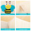 2Pcs Beige Cartoon Pattern Clothes Storage Box Foldable Cube Organizer 7