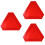 3Pièces Signal Réfléchissant Roue Rouge Triangle Auto 7
