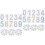 10Sets Reflective Mailbox Numbers Stickers PVC Durable Assorted Colors 4