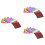 12Paquets Feuille D'aluminium Colorée Robuste Pour 6
