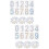 10Sets Reflective Mailbox Numbers Stickers PVC Durable Assorted Colors 7