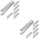 12Pièces Pince Coupe- Parfumée Acier Argent 8