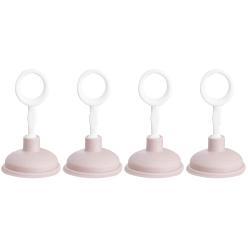 4Pièces Outils Déboucheur Wc Rose Efficacité 1