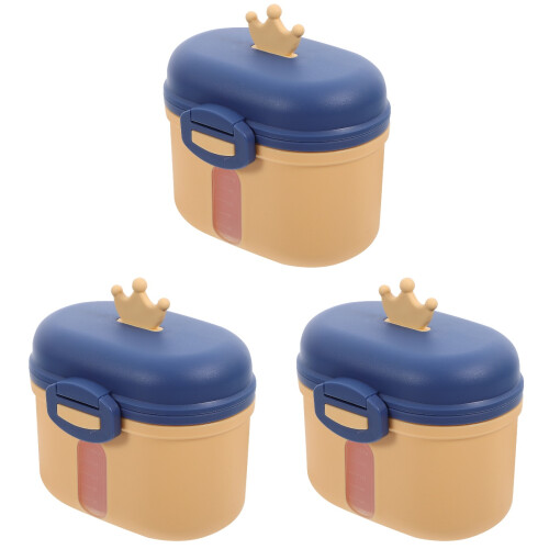 3Pièces Boîte De Rangement Formule Bébé , Étanche Réutilisable 2