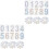 10Sets Reflective Mailbox Numbers Stickers PVC Durable Assorted Colors 3