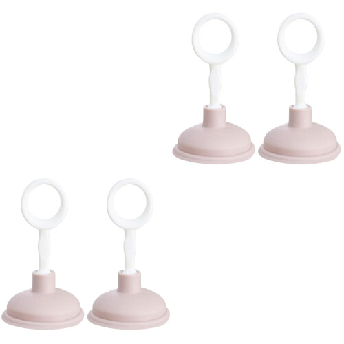 4Pièces Outils Déboucheur Wc Rose Efficacité 2