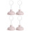 4Pièces Outils Déboucheur Wc Rose Efficacité 5