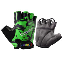 3Stk Kinder Outdoor Handschuhe Rutschfest Grün Halbfinger Für Training