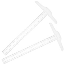 4Pcs Plastic Ruler for Woodworking Crafting and Drawing Use