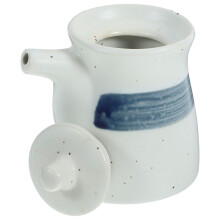 3Pcs Ceramic Vinegar Holders White Heat-Resistant Sauce Containers