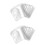 200Pièces Thermorétractables Blancs Pour Artisanat DIY 5