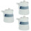 3Pcs White Ceramic Soy Sauce Dispenser Set for Kitchen Liquid Storage 7