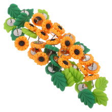 120Stk Dekorative Blumen-Pushpins Grün Korktafel Büro Pinnnadeln